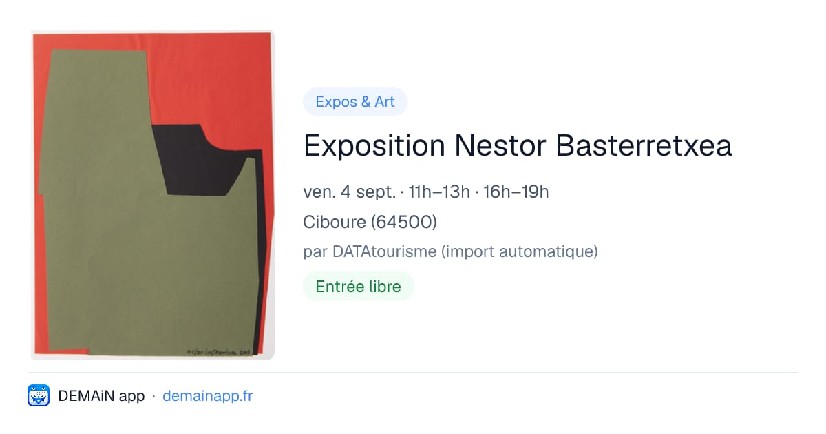 Exposition Nestor Basterretxea — Ciboure