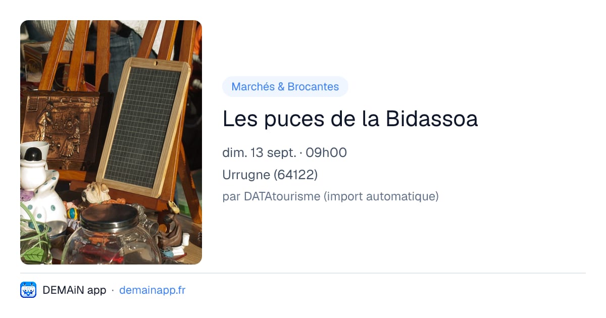 Les puces de la Bidassoa — Urrugne