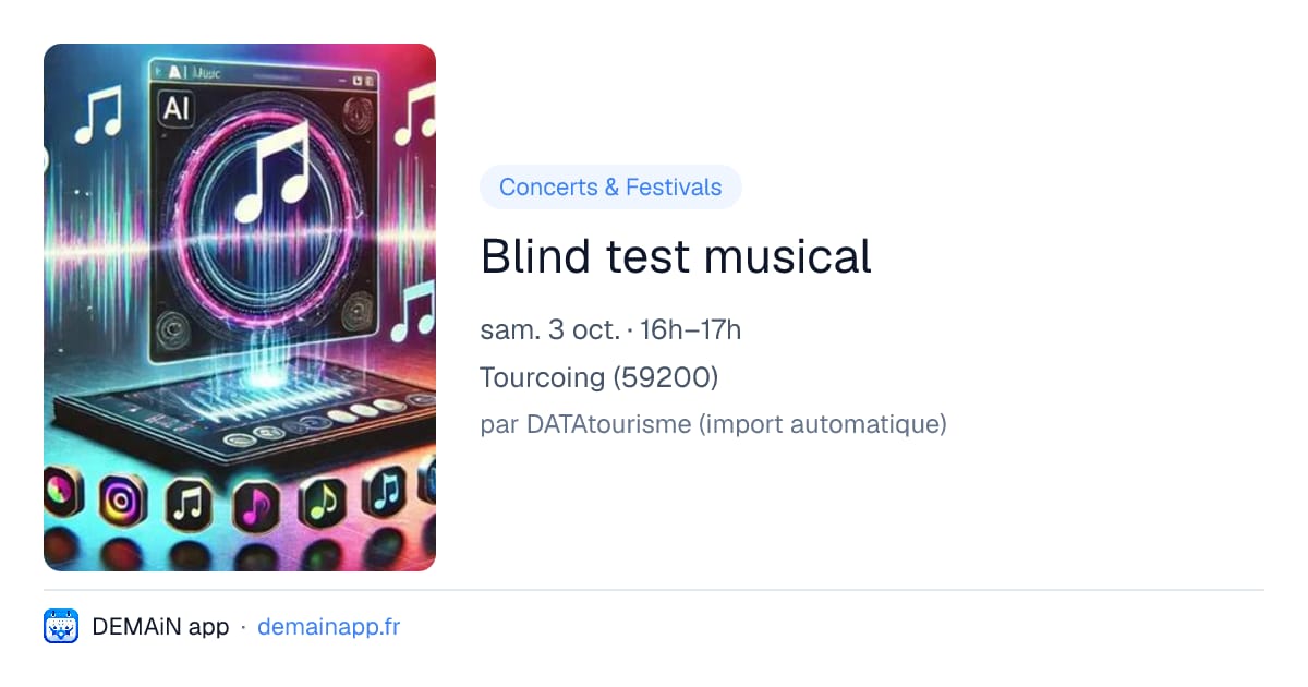 Blind test musical — Tourcoing