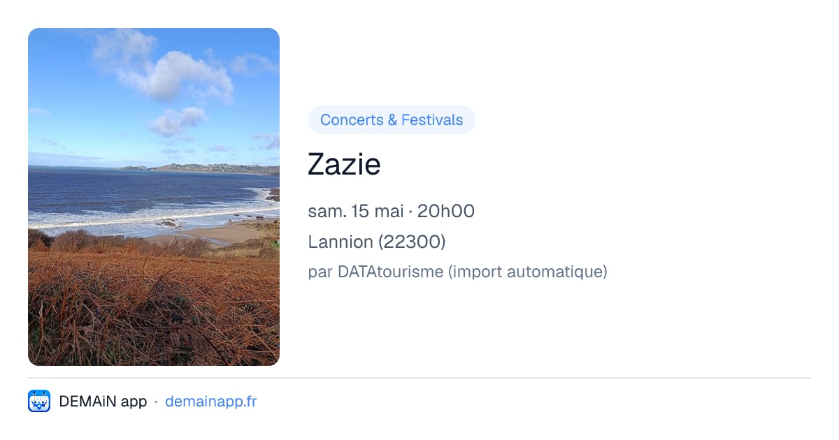 Zazie — Lannion