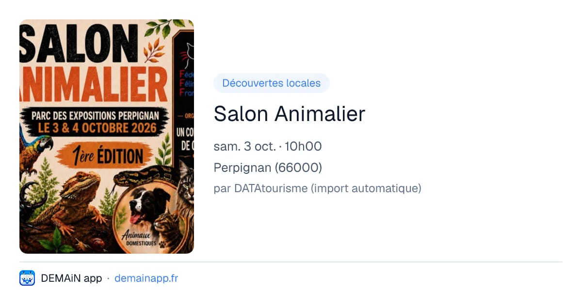 Salon Animalier — Perpignan