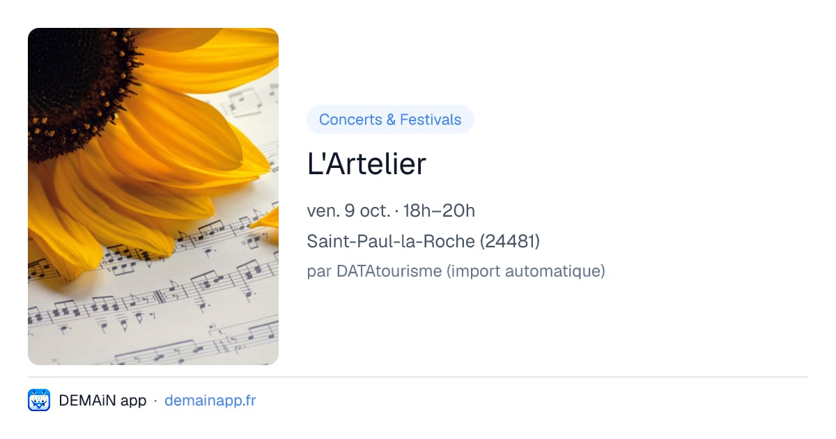 L'Artelier — Saint-Paul-la-Roche