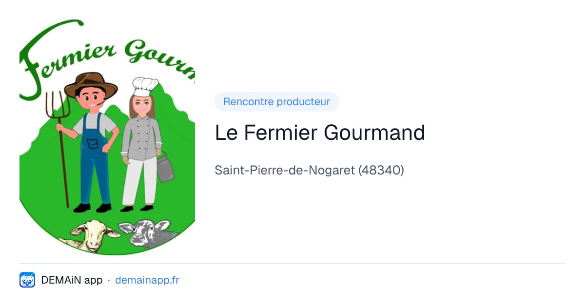 Le Fermier Gourmand — Saint-Pierre-de-Nogaret