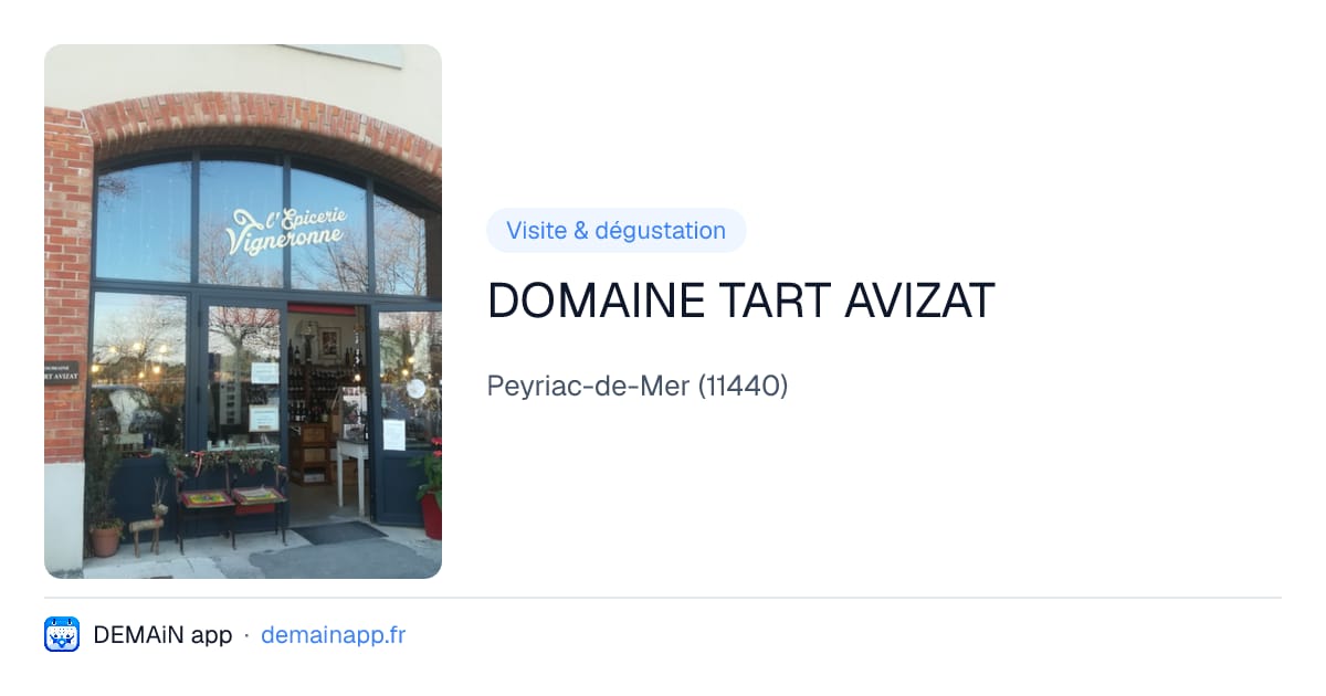 DOMAINE TART AVIZAT — Peyriac-de-Mer