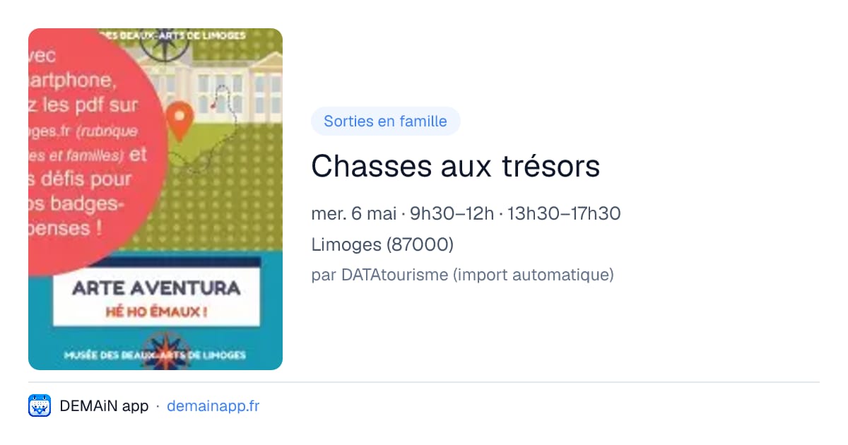 Chasses aux trésors — Limoges