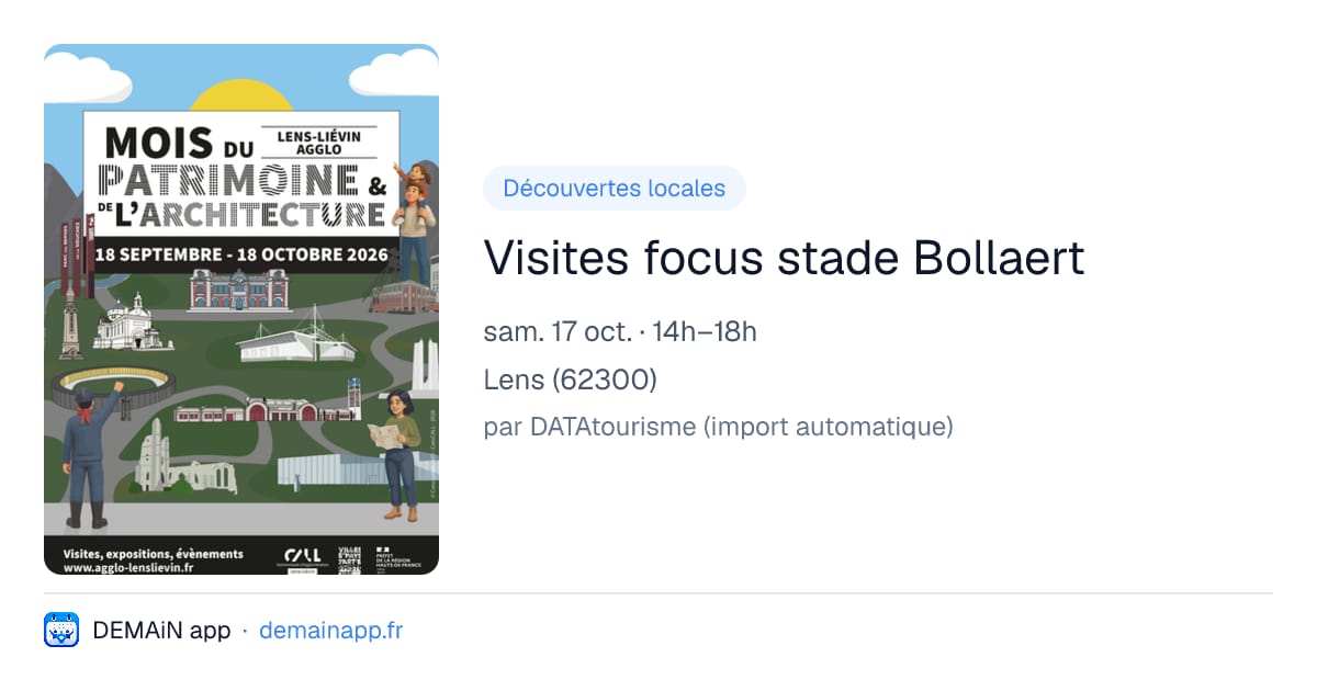 Visites focus stade Bollaert — Lens