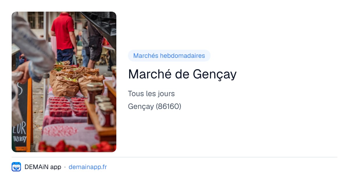 Marché de Gençay — Gençay