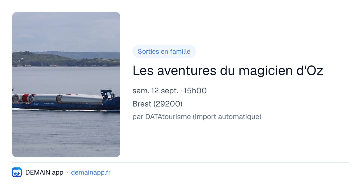 Les aventures du magicien d'Oz — Brest