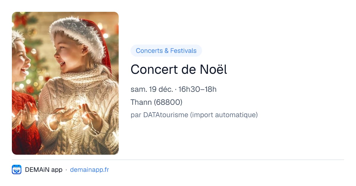 Concert de Noël — Thann