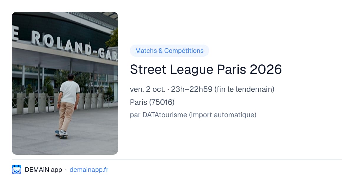 Street League Paris 2026 — Paris