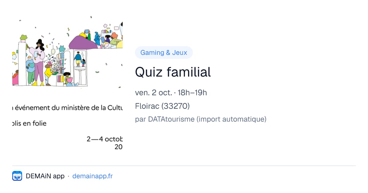 Quiz familial — Floirac