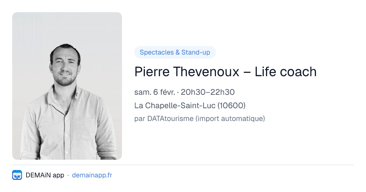 Pierre Thevenoux – Life coach — La Chapelle-Saint-Luc