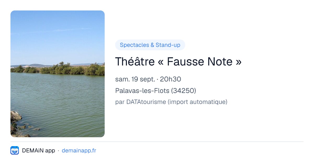 Théâtre « Fausse Note » — Palavas-les-Flots