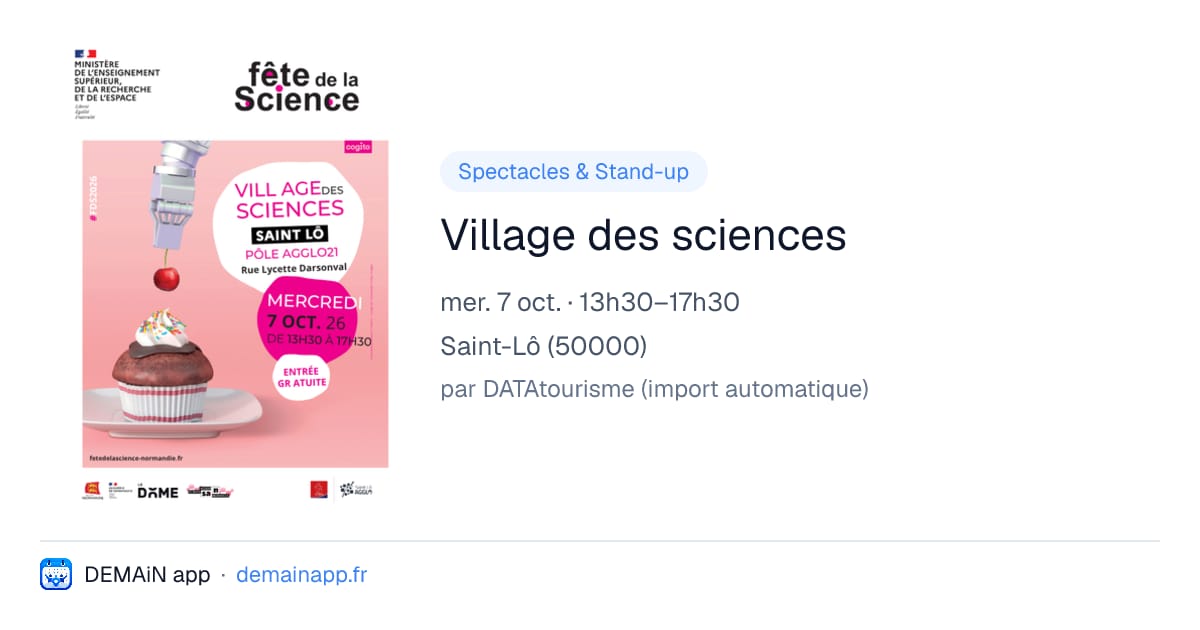 Village des sciences — Saint-Lô