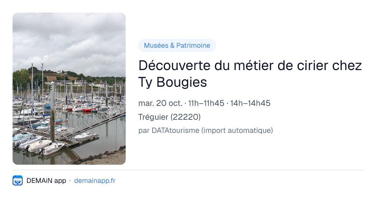 Découverte du métier de cirier chez Ty Bougies — Tréguier
