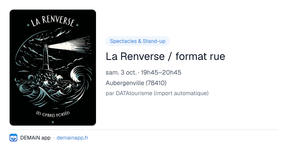 La Renverse / format rue — Aubergenville