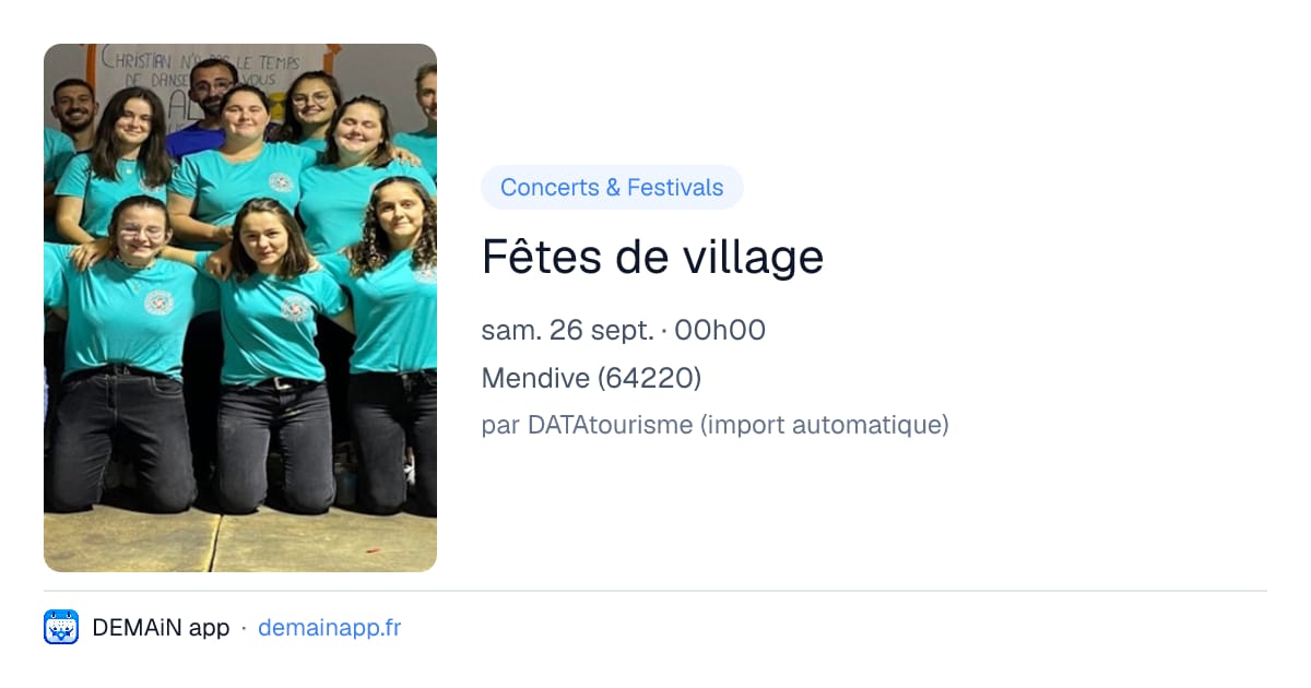 Fêtes de village — Mendive