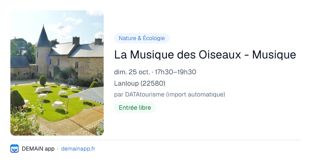 La Musique des Oiseaux - Musique — Lanloup