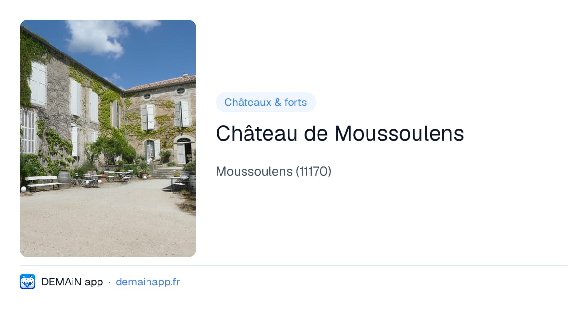 Château de Moussoulens — Moussoulens