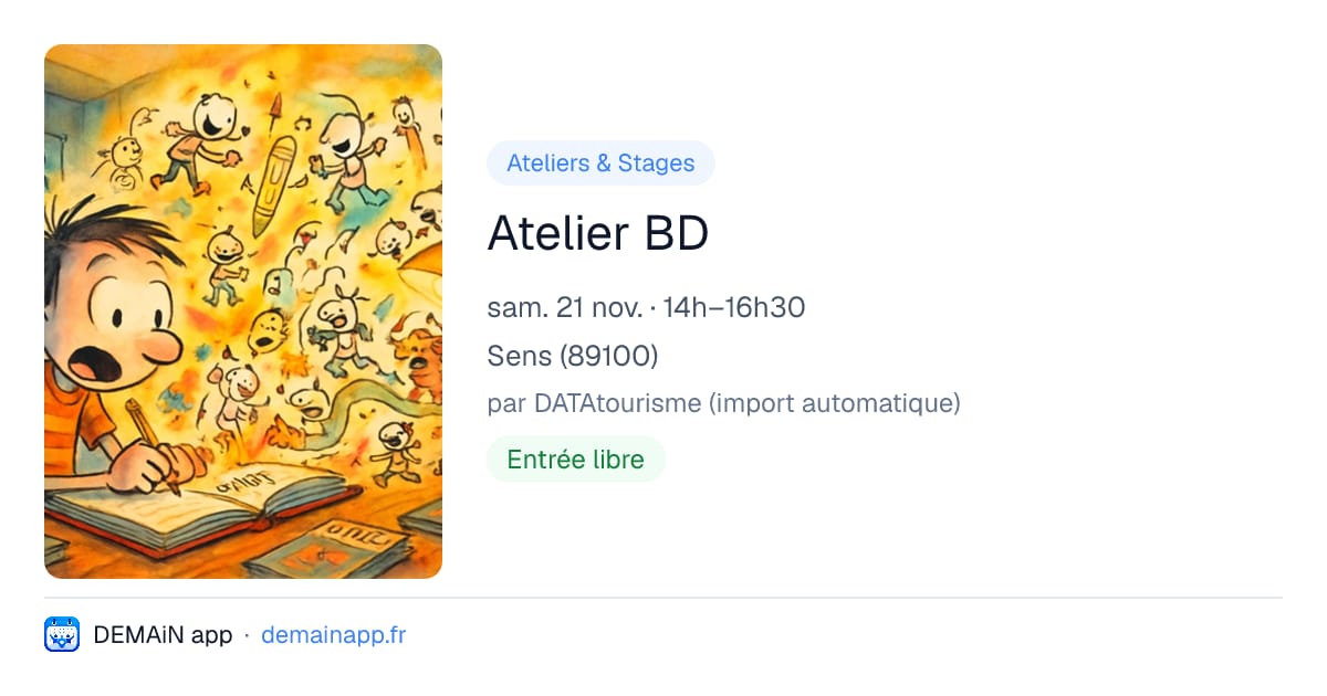 Atelier BD — Sens
