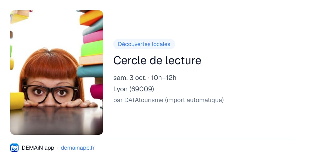 Cercle de lecture — Lyon