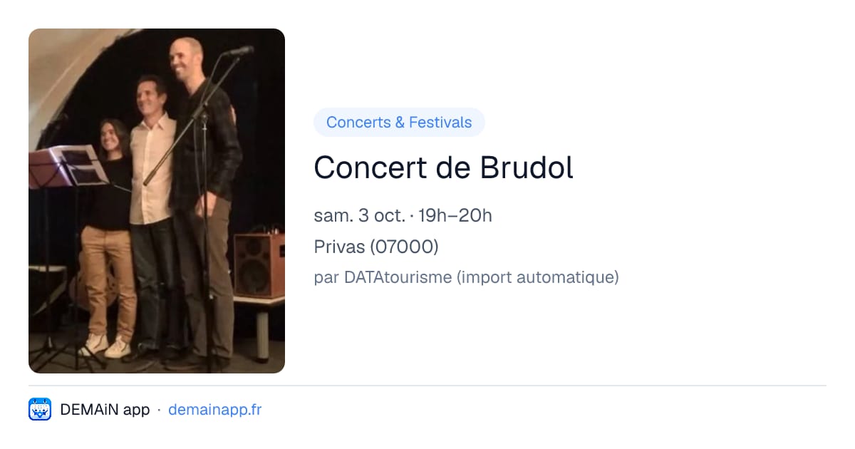 Concert de Brudol — Privas