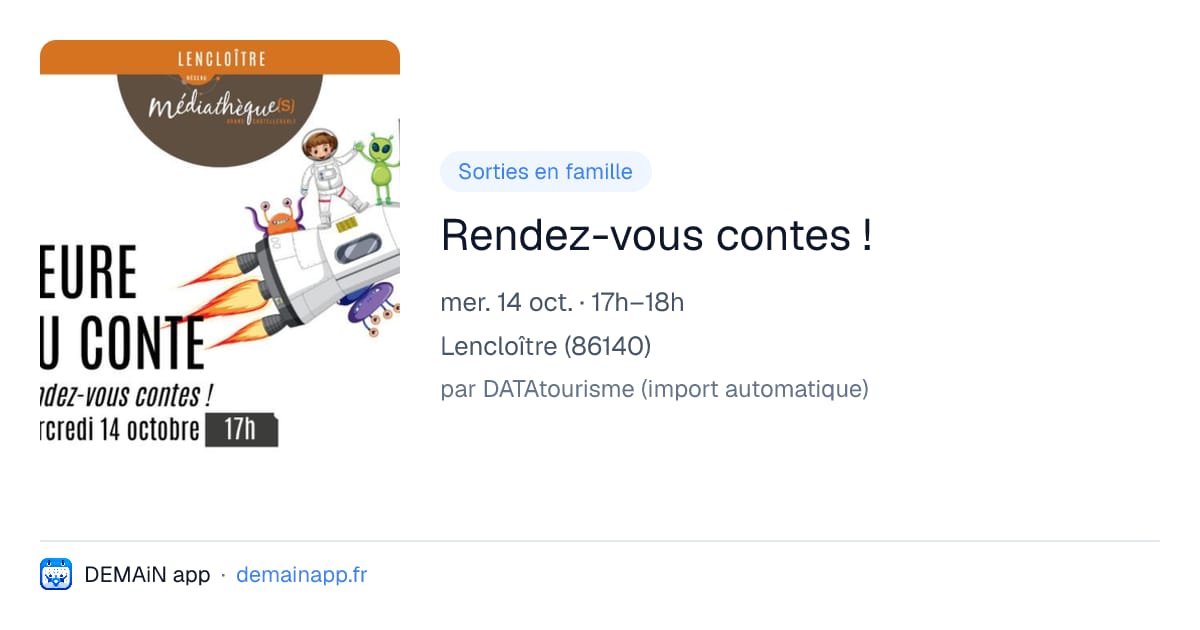 Rendez-vous contes ! — Lencloître