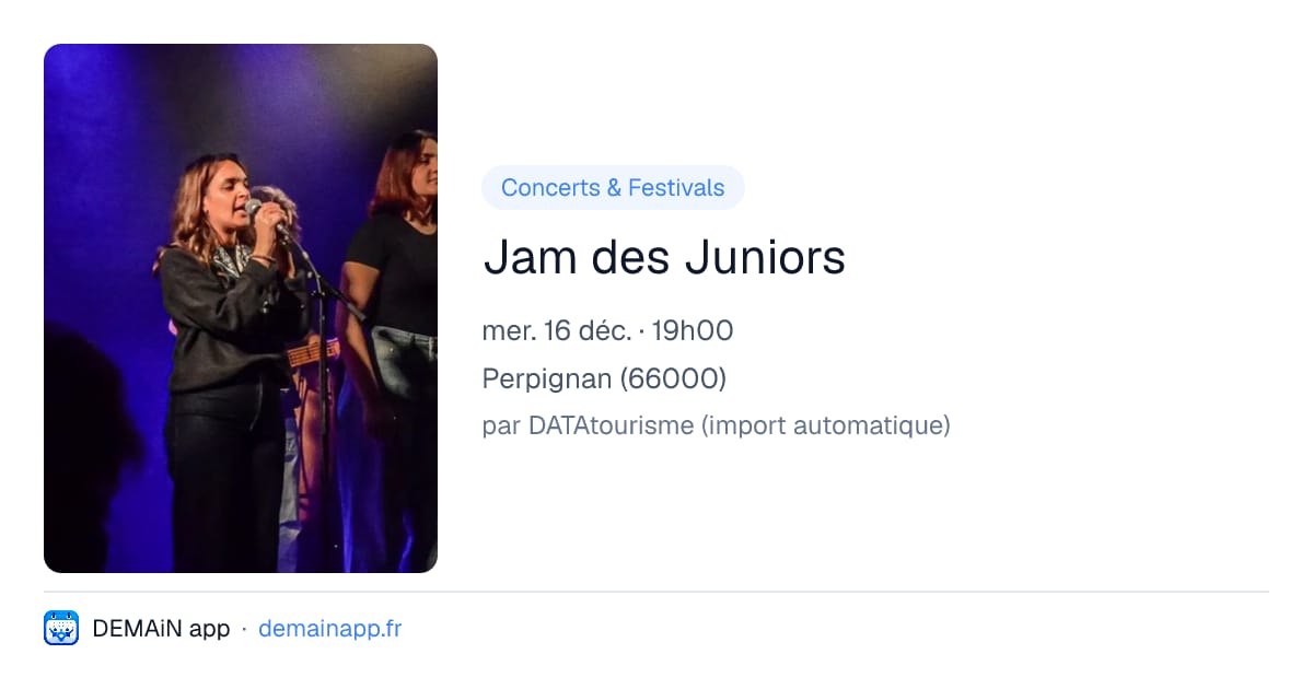 Jam des Juniors — Perpignan