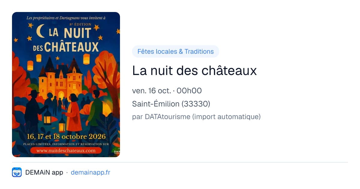 La nuit des châteaux — Saint-Émilion
