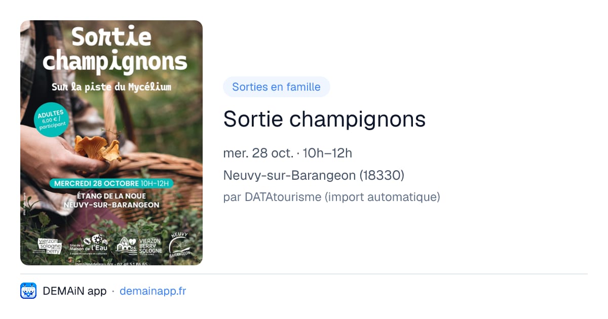 Sortie champignons — Neuvy-sur-Barangeon
