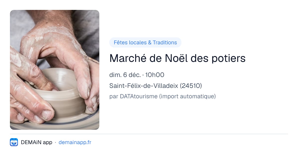 Marché de Noël des potiers — Saint-Félix-de-Villadeix