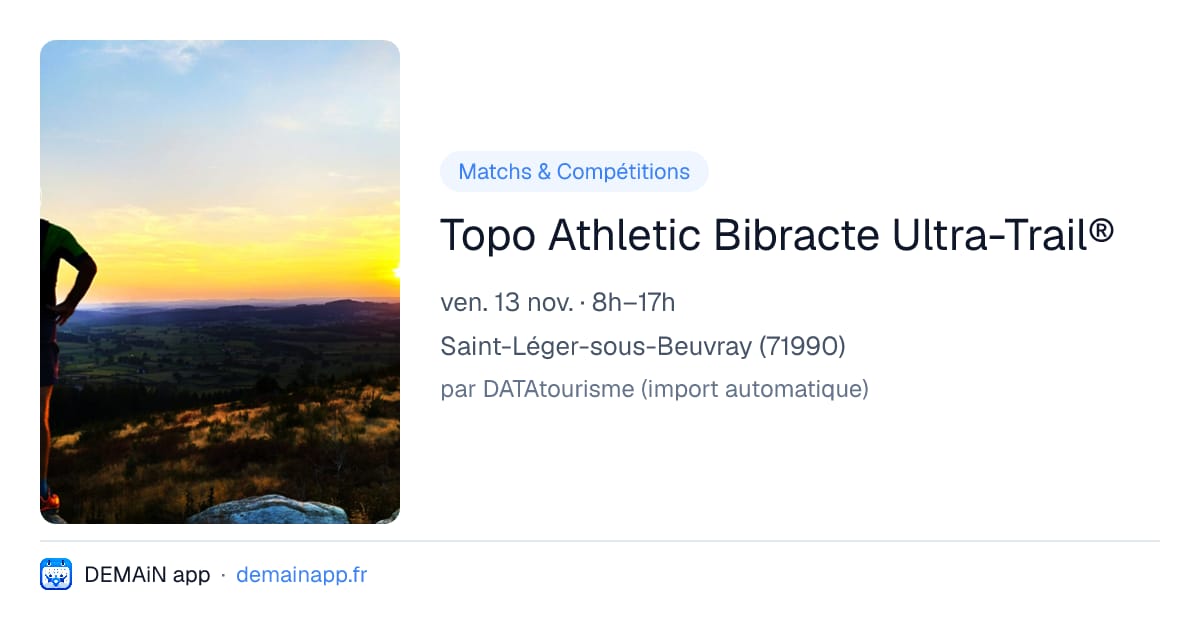 Topo Athletic Bibracte Ultra-Trail® — Saint-Léger-sous-Beuvray