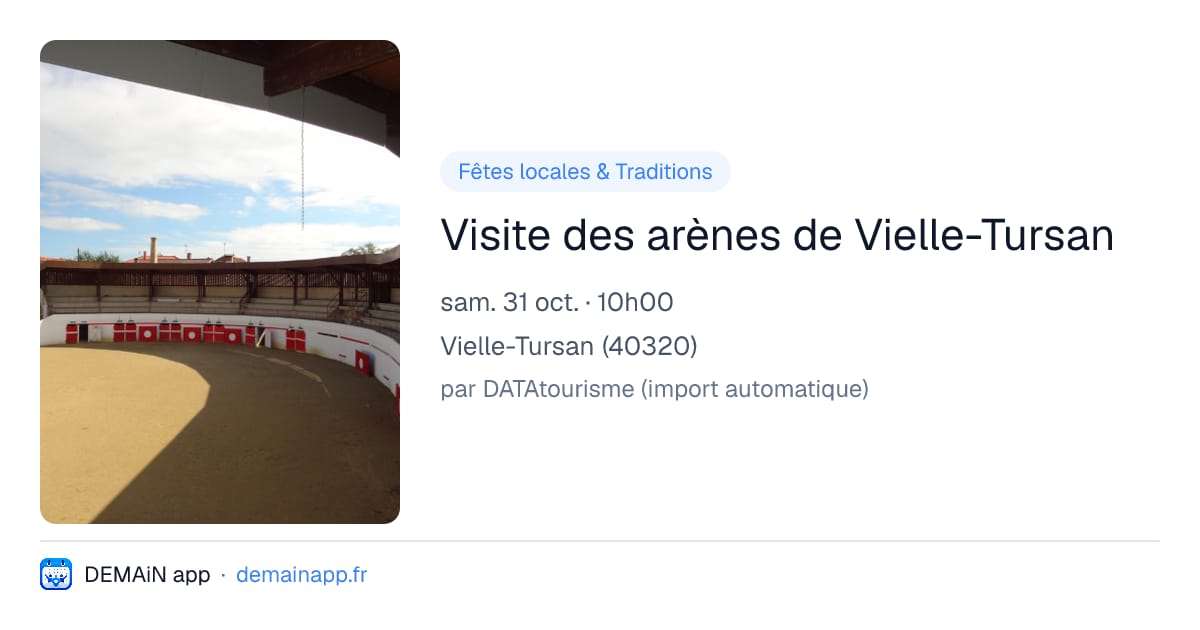 Visite des arènes de Vielle-Tursan — Vielle-Tursan