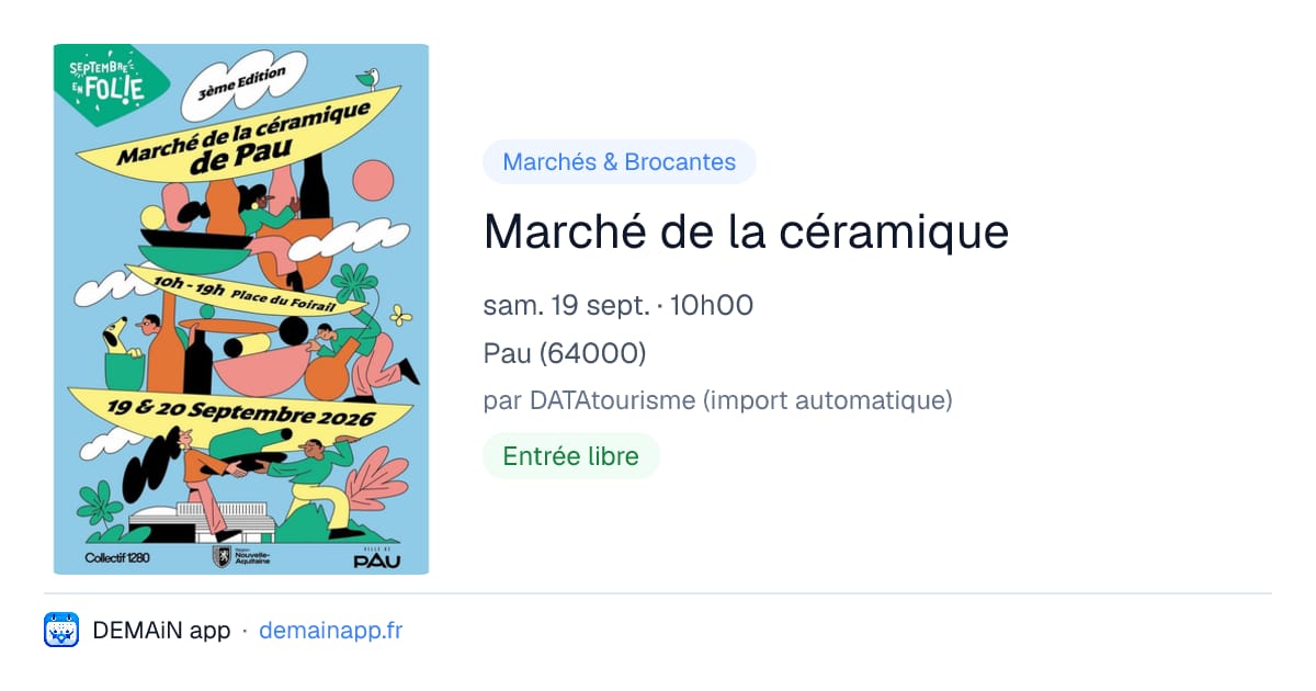Marché de la céramique — Pau