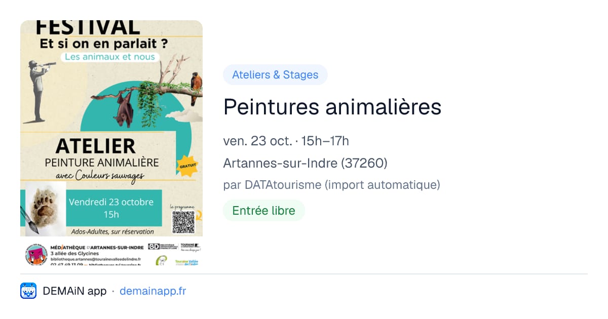 Peintures animalières — Artannes-sur-Indre