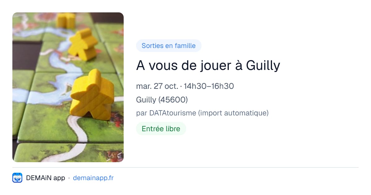 A vous de jouer à Guilly — Guilly