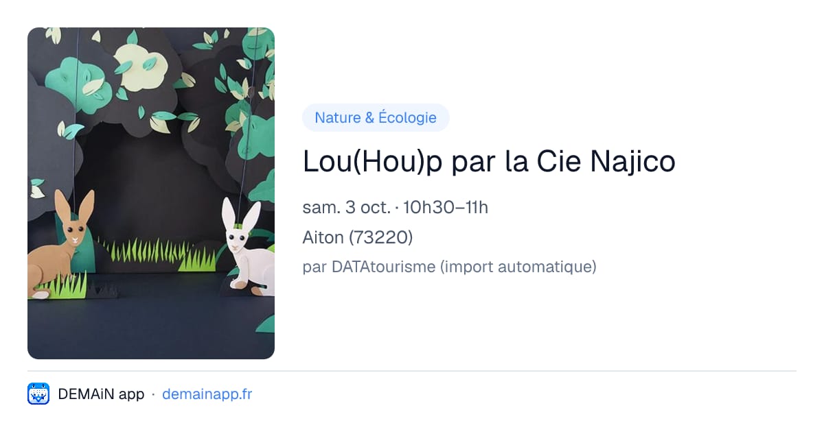 Lou(Hou)p par la Cie Najico — Aiton