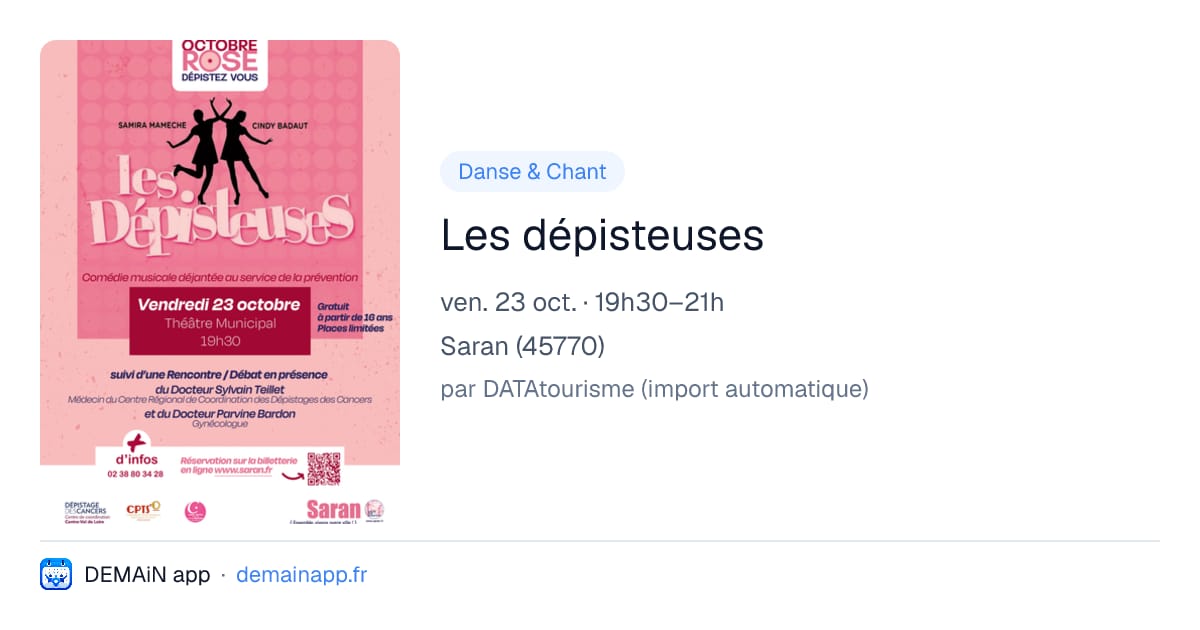 Les dépisteuses — Saran