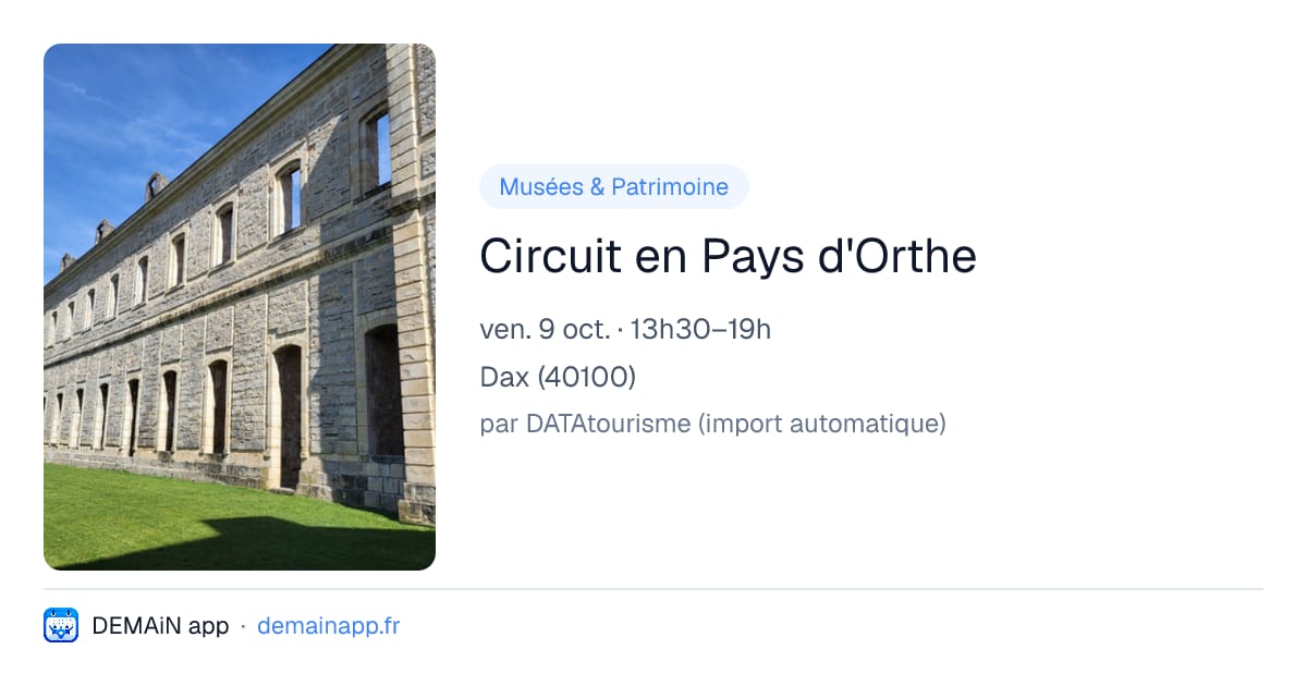 Circuit en Pays d'Orthe — Dax