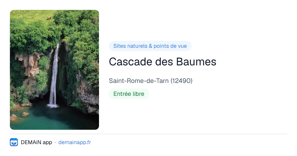 Cascade des Baumes — Saint-Rome-de-Tarn