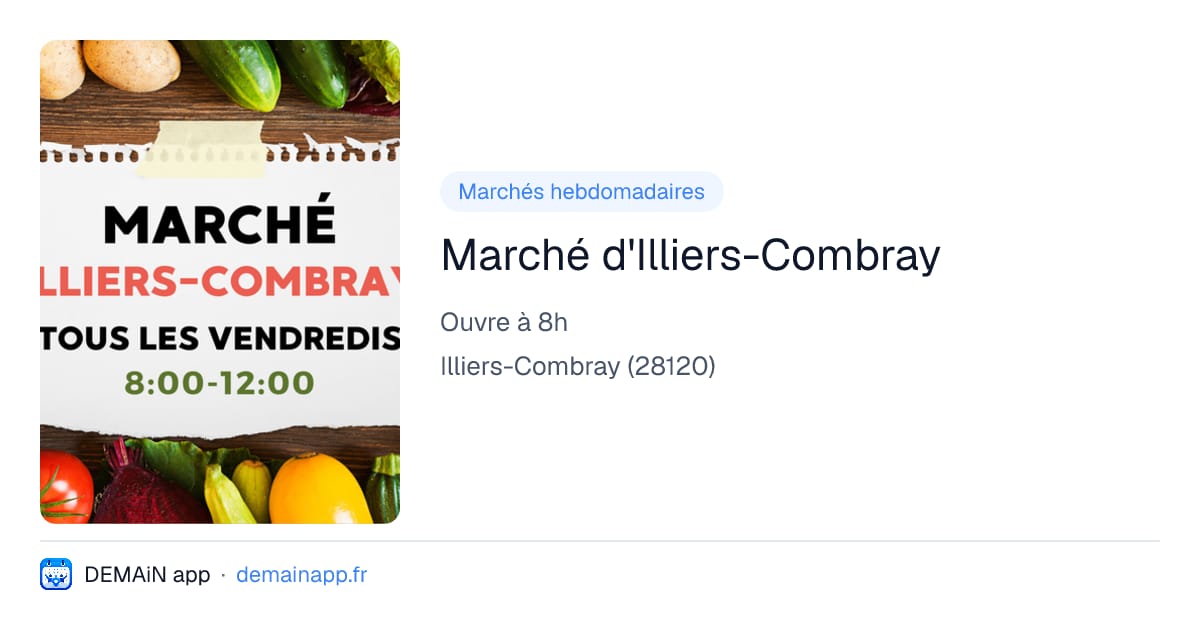 Marché d'Illiers-Combray — Illiers-Combray