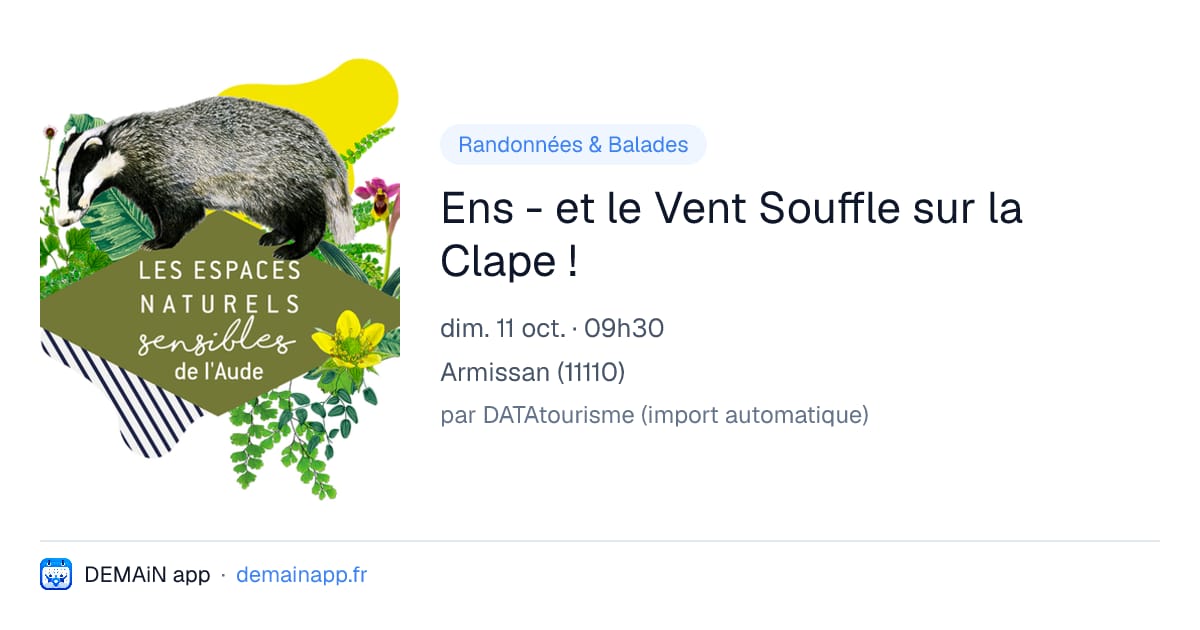 Ens - et le Vent Souffle sur la Clape ! — Armissan