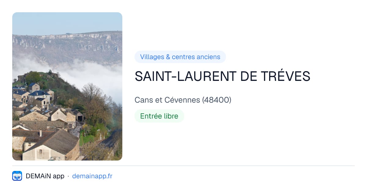 SAINT-LAURENT DE TRÉVES — Cans et Cévennes