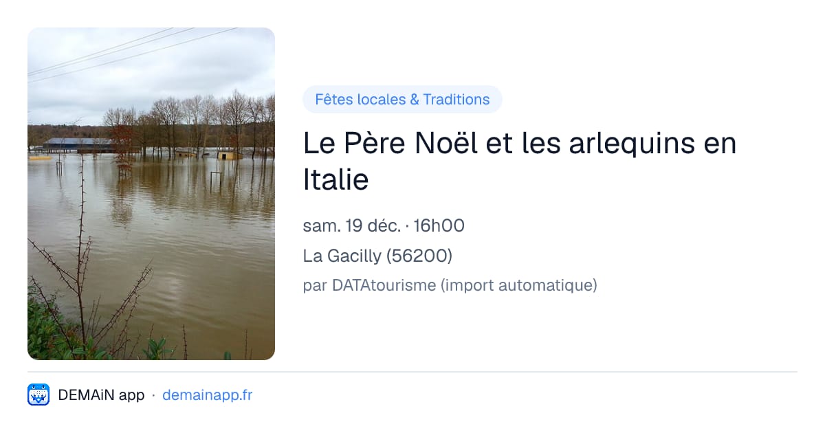 Le Père Noël et les arlequins en Italie — La Gacilly