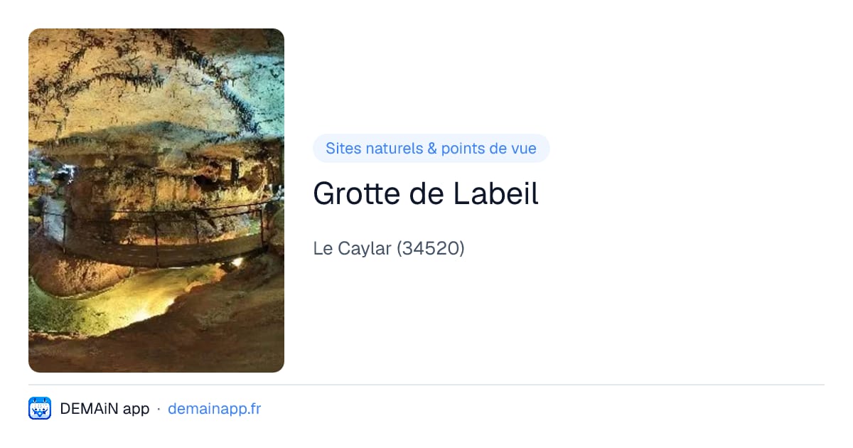 Grotte de Labeil — Le Caylar