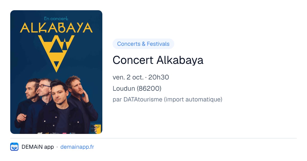 Concert Alkabaya — Loudun