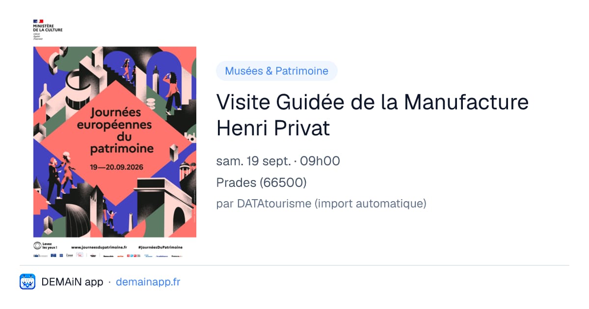 Visite Guidée de la Manufacture Henri Privat — Prades