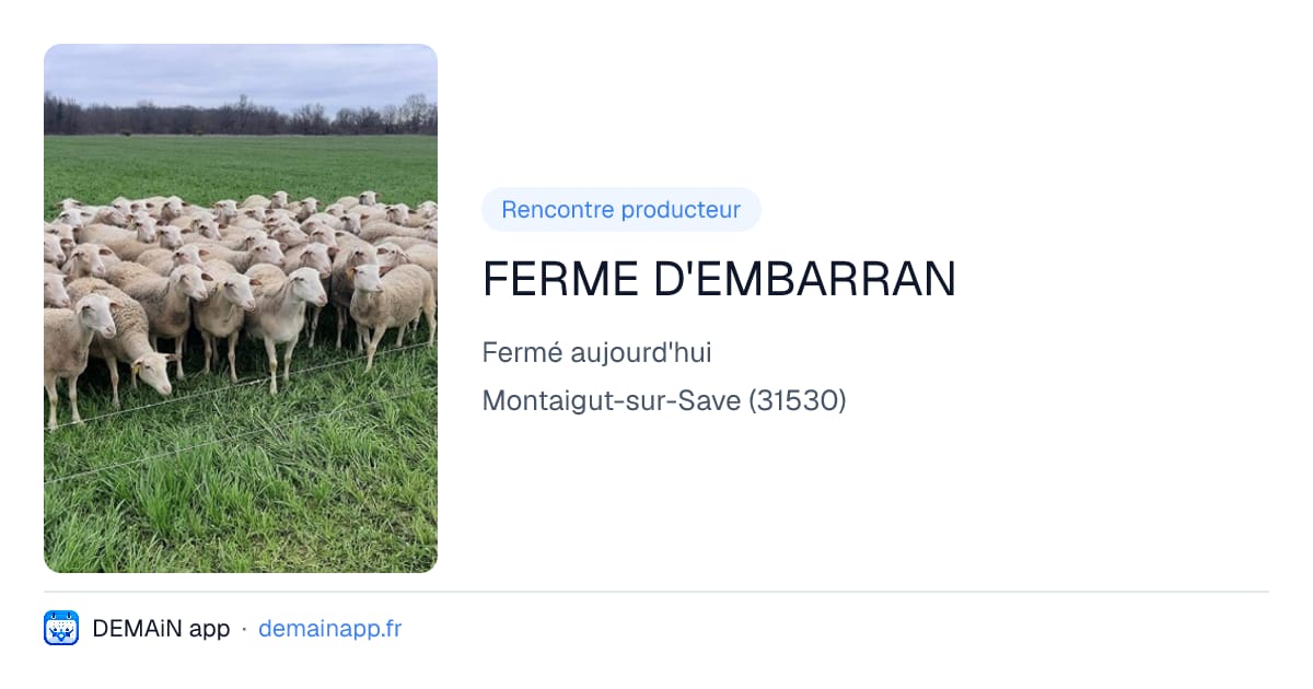 FERME D'EMBARRAN — Montaigut-sur-Save