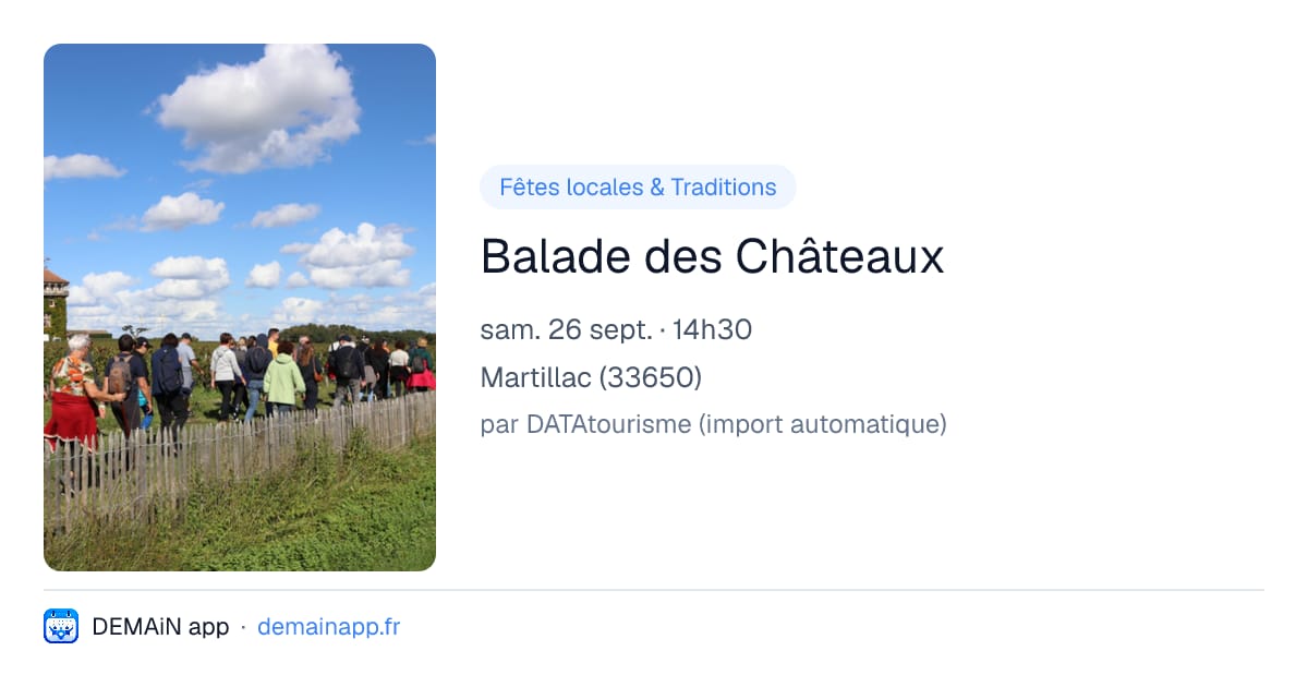 Balade des Châteaux — Martillac
