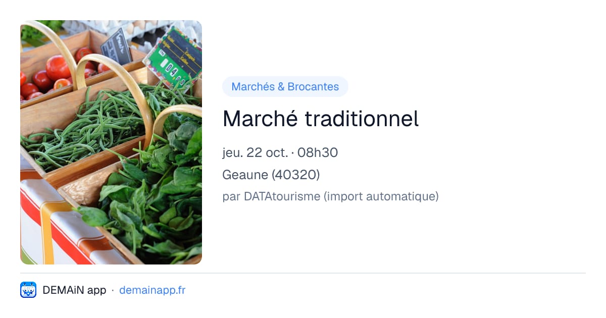 Marché traditionnel — Geaune